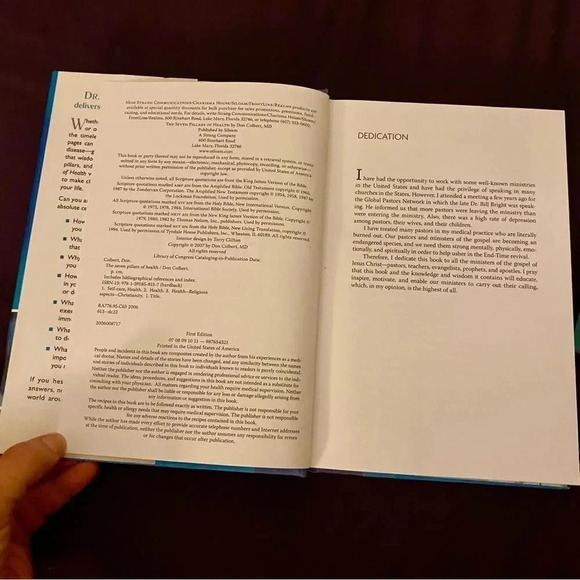 BUNDLED hardcover book & journal: The Seven Pillars of Health, Don Colbert, MD - Picture 8 of 9